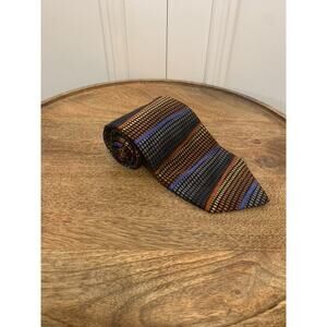 Vintage Ashberry Men's Geometric Striped Necktie Multicolor Adjustable‎ Classic